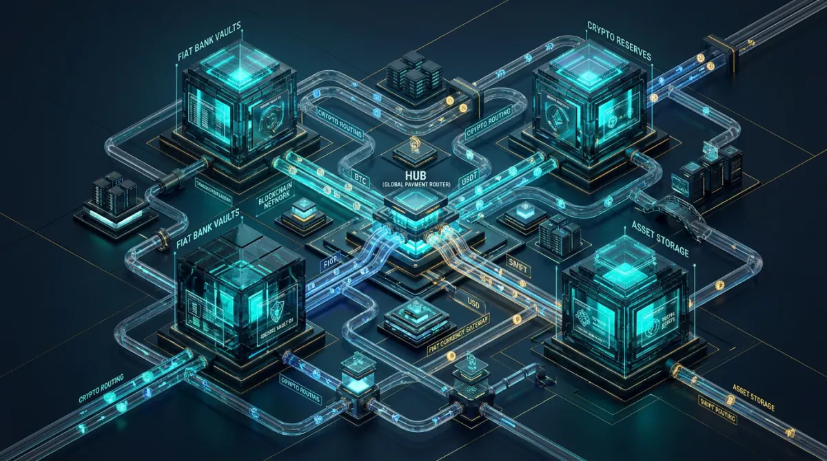 3D Payment Routing Topology Diagram